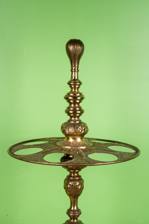 ANTIQUE BRASS UMBRELLA STAND - 2