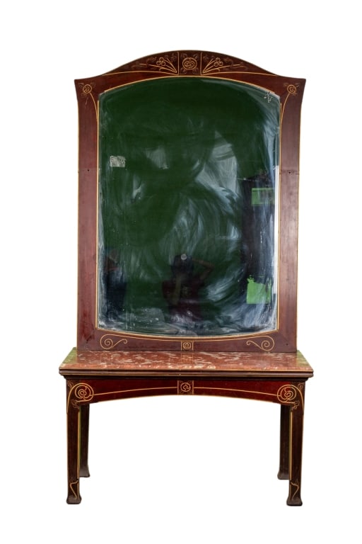 ART NOUVEAU STYLE CONSOLE TABLE WITH MIRROR (1 of 7)