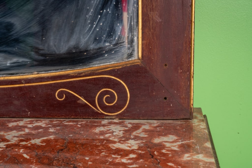 ART NOUVEAU STYLE CONSOLE TABLE WITH MIRROR - 3