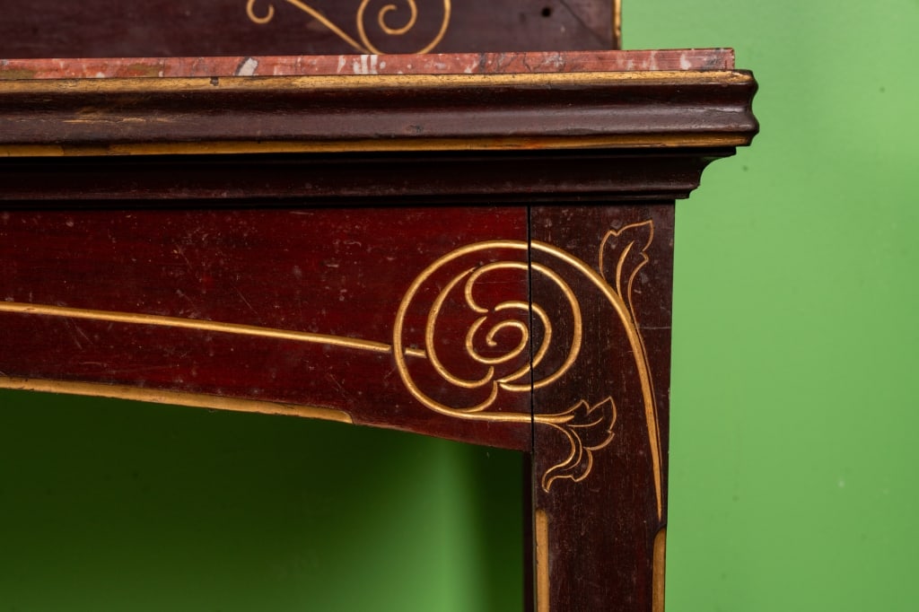 ART NOUVEAU STYLE CONSOLE TABLE WITH MIRROR - 4