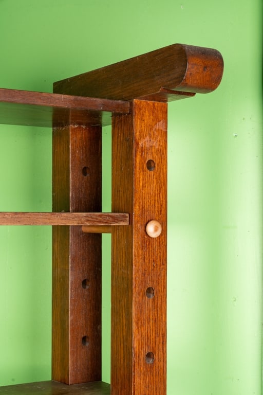 ARTS & CRAFTS OAK CUPBOARD - 8
