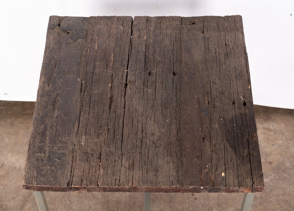 ANTIQUE RUSTIC SIDE TABLE - 4