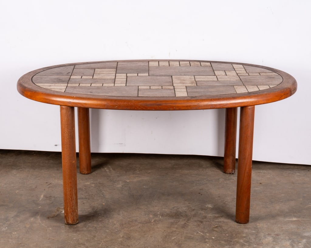 MID-CENTURY TEAK TILE TOP COFFEE TABLE - 2