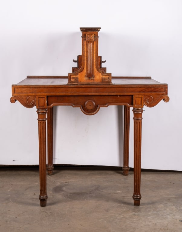 ENGLISH REGENCY STYLE BANK COUNTER - 7