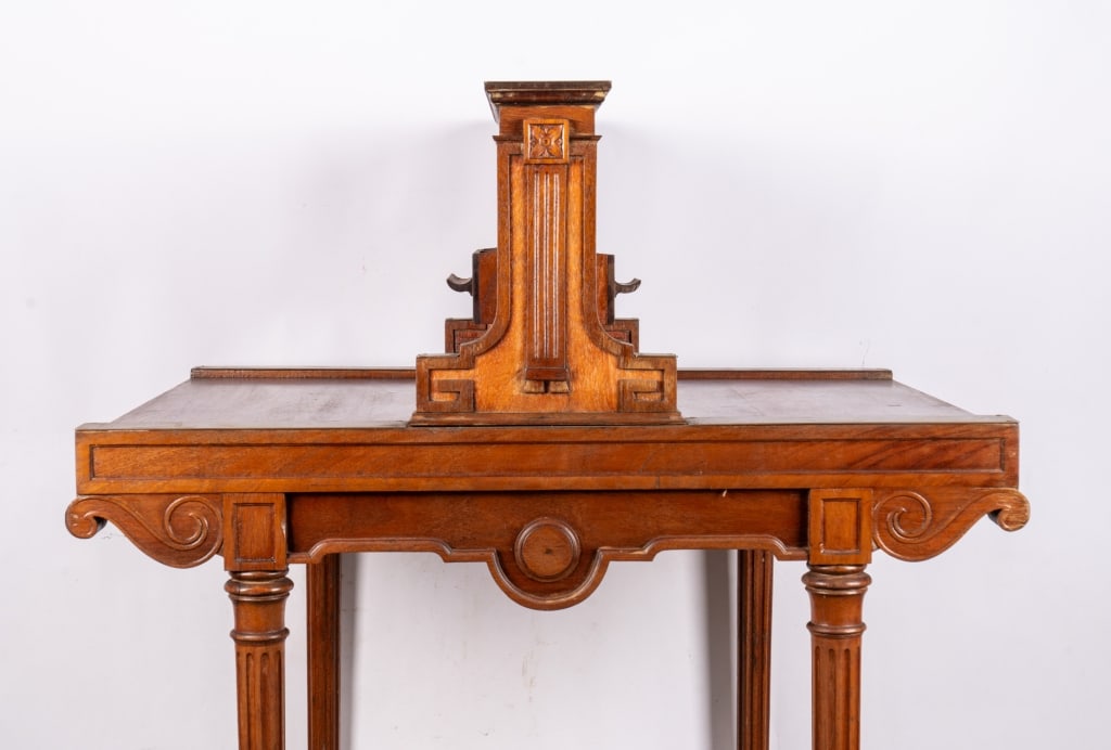 ENGLISH REGENCY STYLE BANK COUNTER - 8