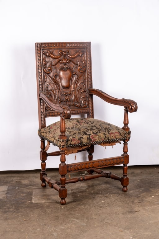 SET OF 6 FRENCH RENAISSANCE REVIVAL DINING CHAIRS - 3