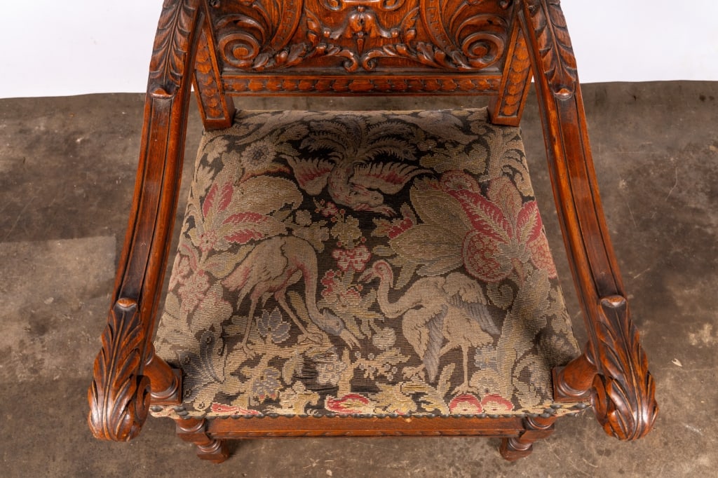SET OF 6 FRENCH RENAISSANCE REVIVAL DINING CHAIRS - 7