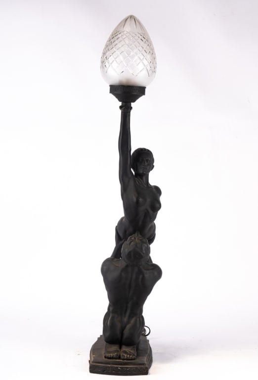 ART DECO STYLE RESIN FLOOR LAMP - 5