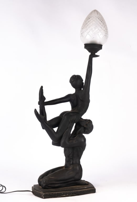 ART DECO STYLE RESIN FLOOR LAMP - 6