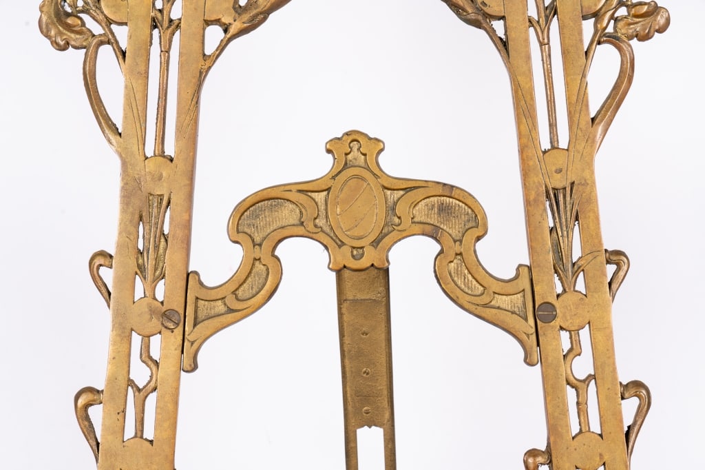 ART NOUVEAU STYLE BRASS EASEL - 5