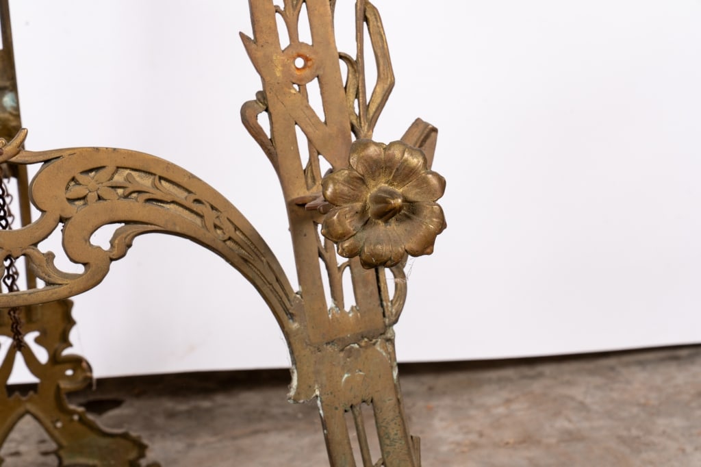 ART NOUVEAU STYLE BRASS EASEL - 6