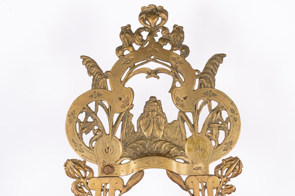 ART NOUVEAU STYLE BRASS EASEL - 7