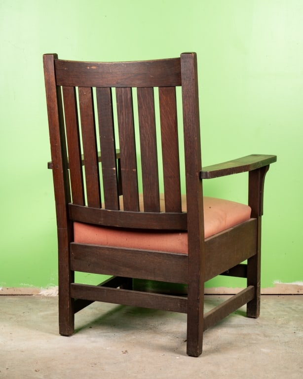 L & JG STICKLEY ARTS & CRAFTS ARMCHAIR - 7