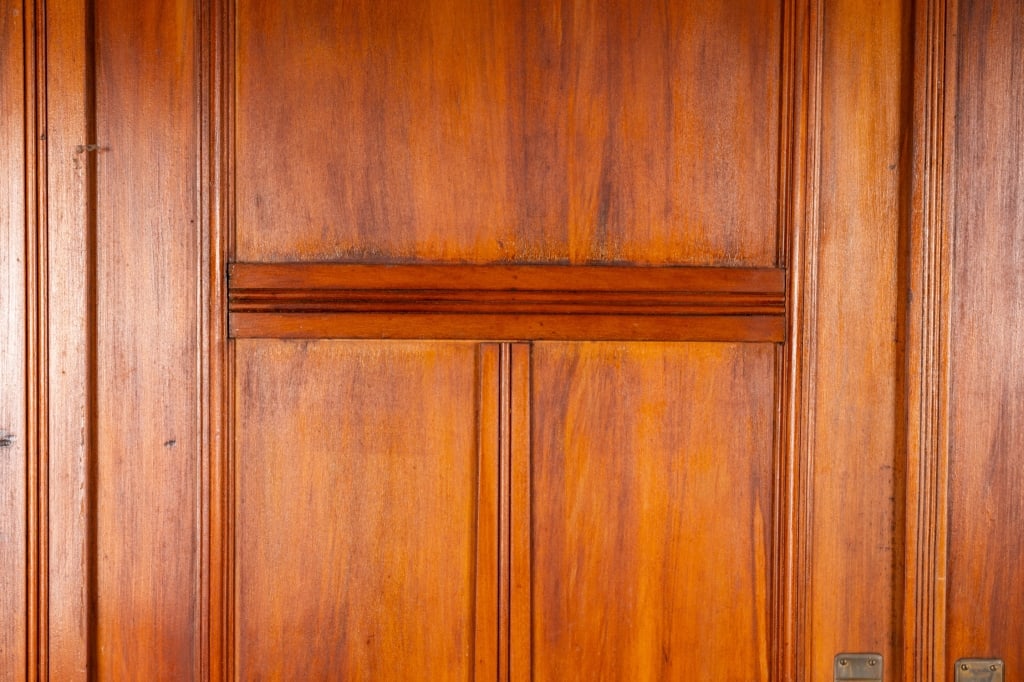 AMERICAN ART NOUVEAU PINE ARMOIRE - 5