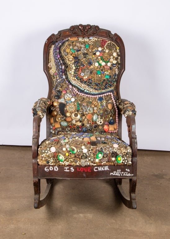 MARY PROCTOR 'GOD IS LOVE' ROCKING CHAIR - 2