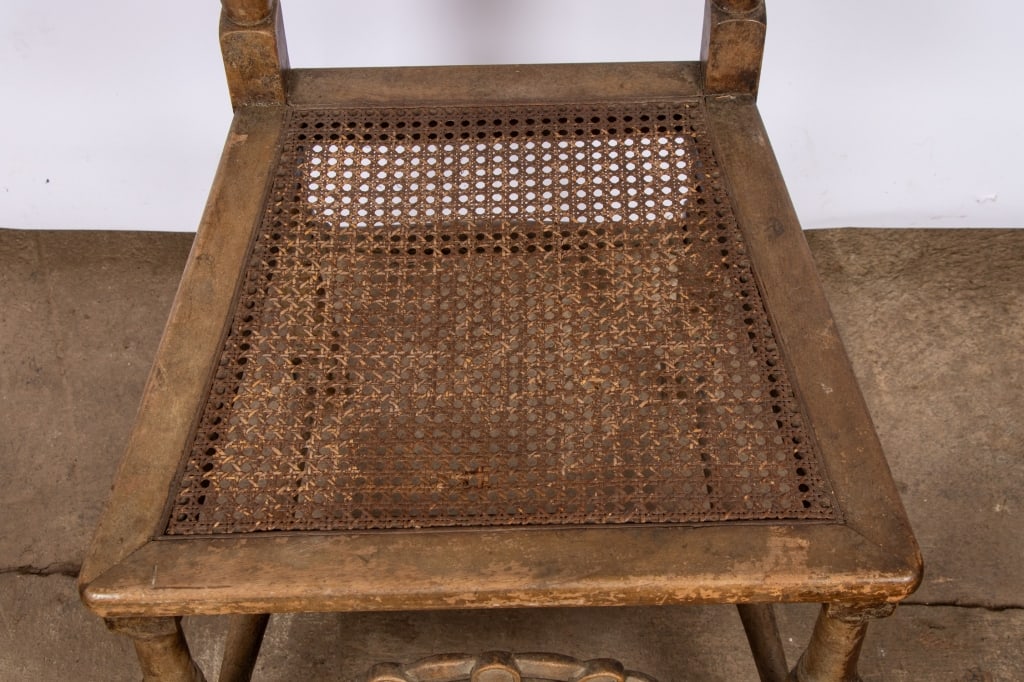 PAIR OF RENAISSANCE REVIVAL HIGH BACK CANE CHAIRS - 8