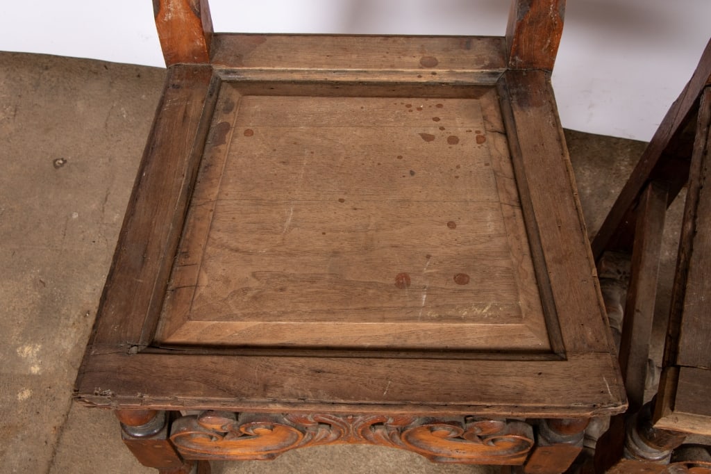 PAIR OF RENAISSANCE REVIVAL HIGH BACK CHAIRS - 3