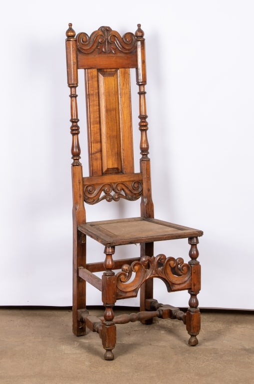 PAIR OF RENAISSANCE REVIVAL HIGH BACK CHAIRS - 5
