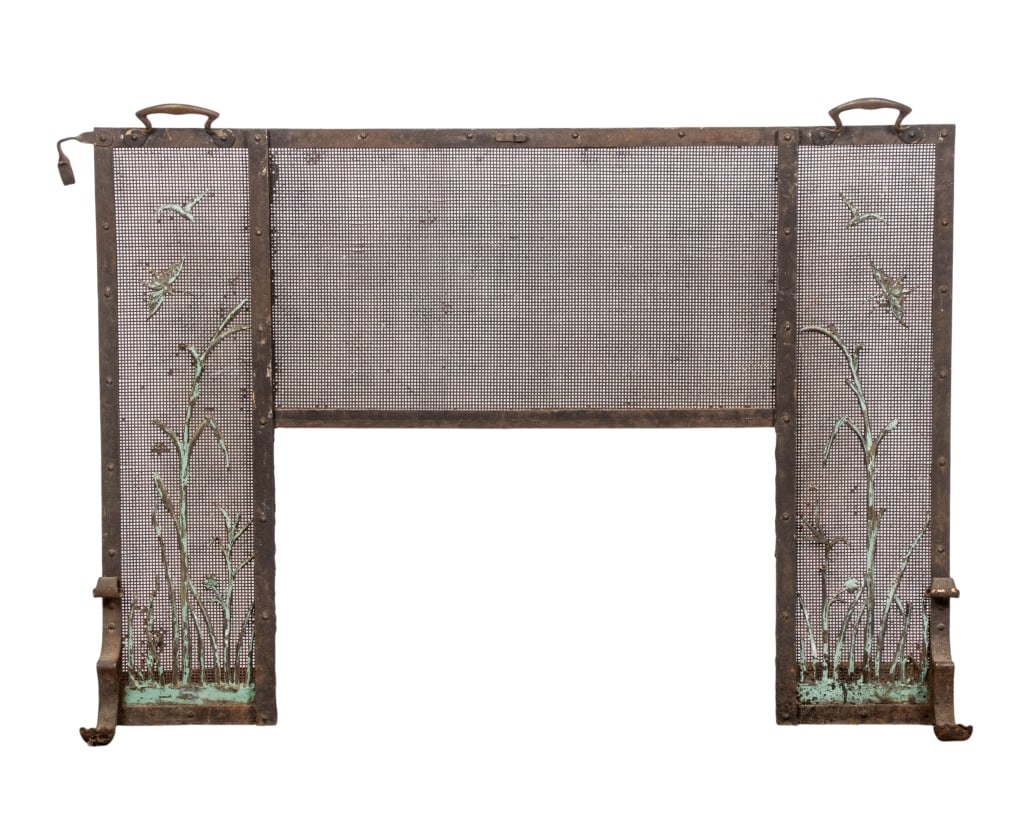 ART NOUVEAU STYLE FIRE SCREEN (1 of 6)