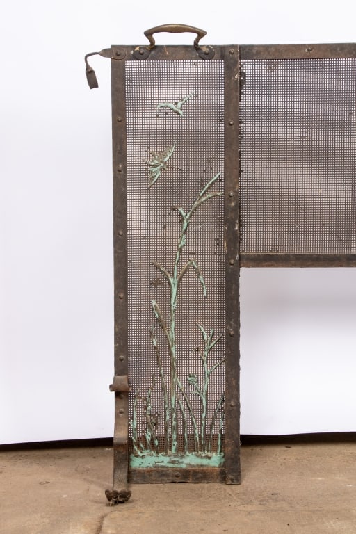 ART NOUVEAU STYLE FIRE SCREEN - 2