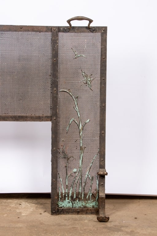 ART NOUVEAU STYLE FIRE SCREEN - 4