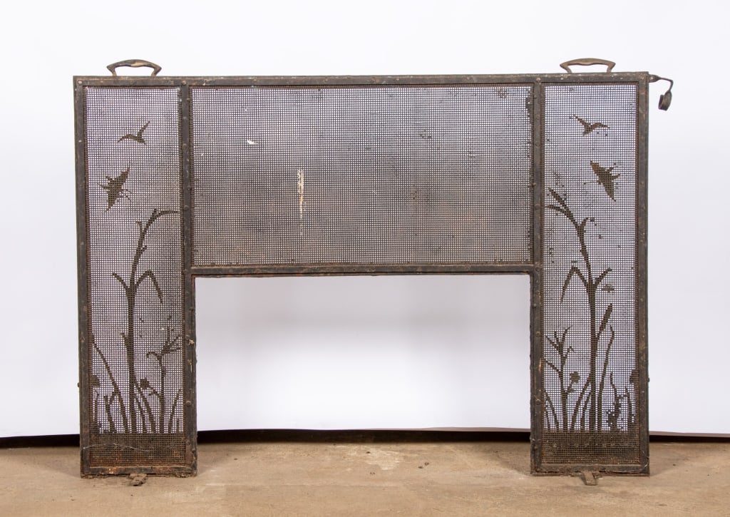 ART NOUVEAU STYLE FIRE SCREEN - 6