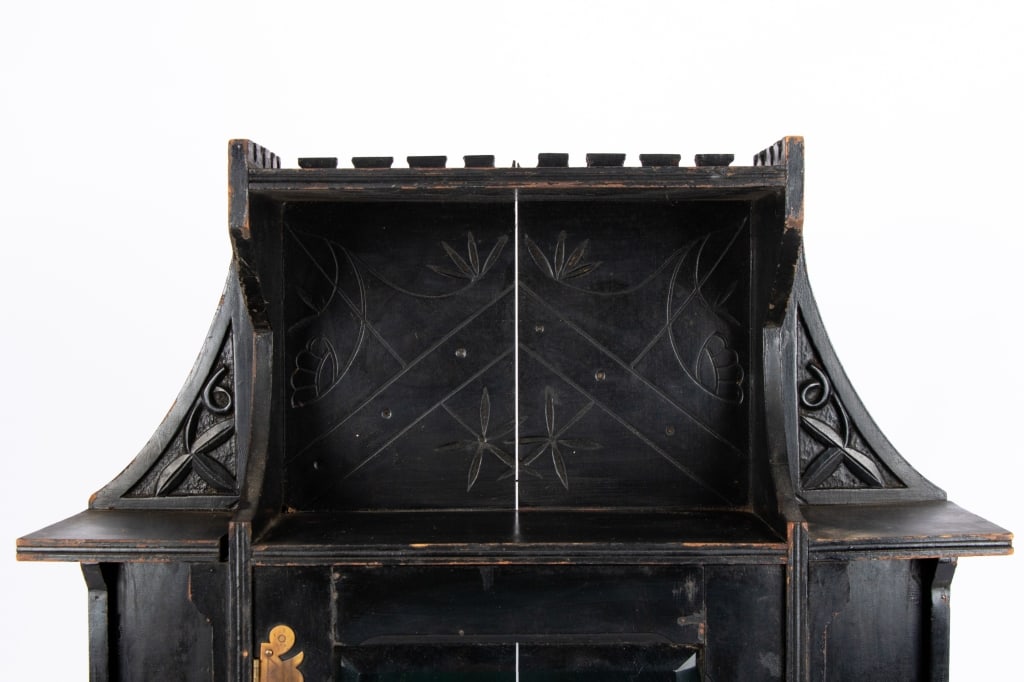 EASTLAKE STYLE WALL VITRINE CABINET - 2