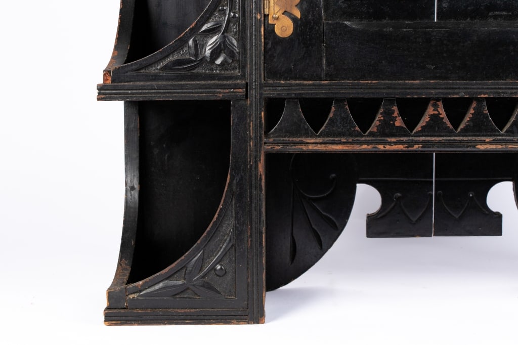 EASTLAKE STYLE WALL VITRINE CABINET - 4