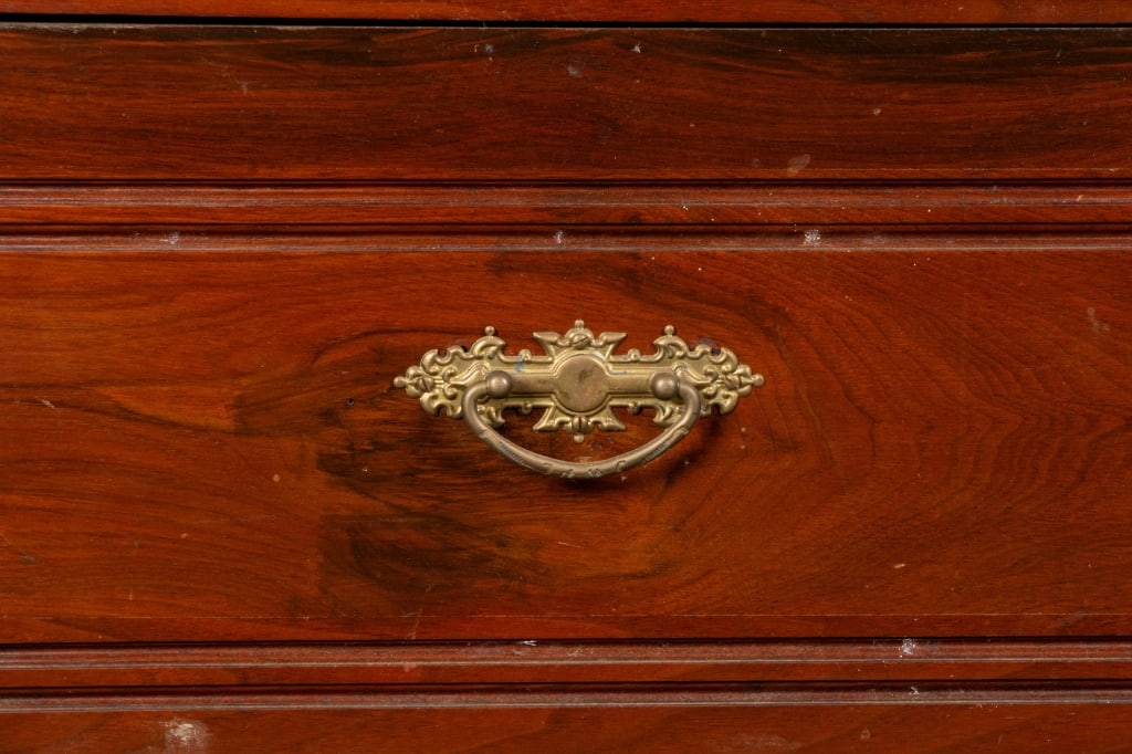 20TH CENTURY MAHOGANY MIRRORED WARDROBE - 5