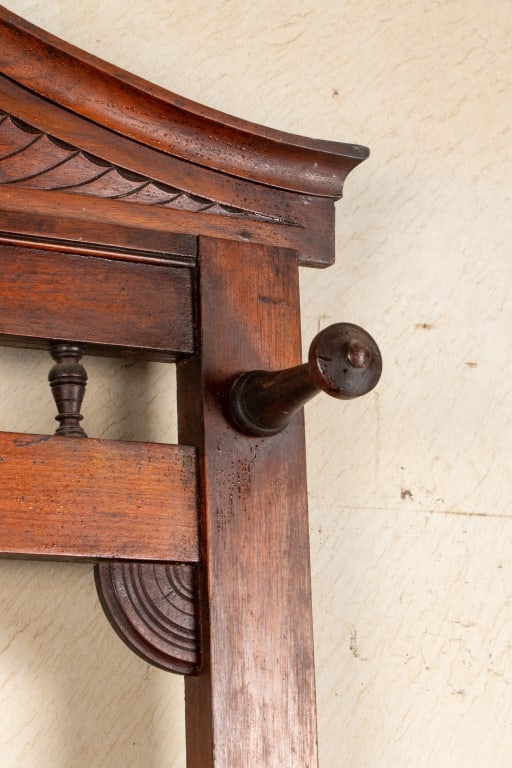 19TH CENTURY ENGLISH OAK HALL TREE - 8