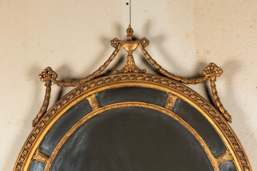 VINTAGE NEOCLASSICAL STYLE GILDED MIRROR - 2