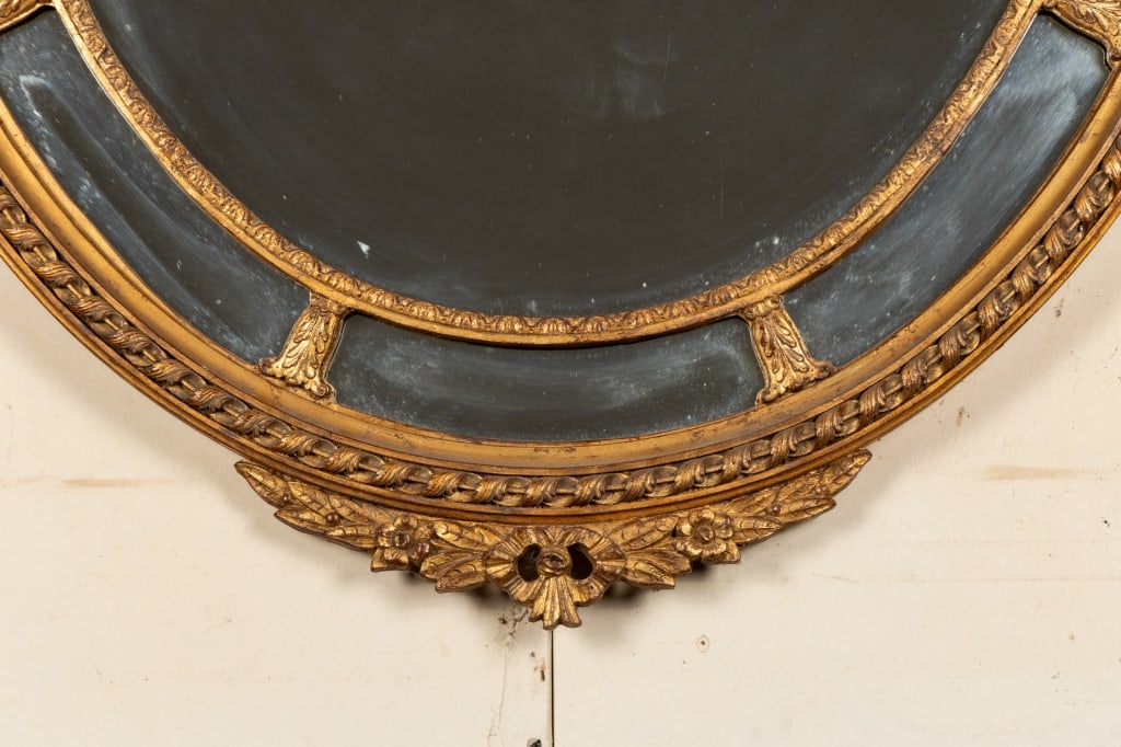 VINTAGE NEOCLASSICAL STYLE GILDED MIRROR - 5