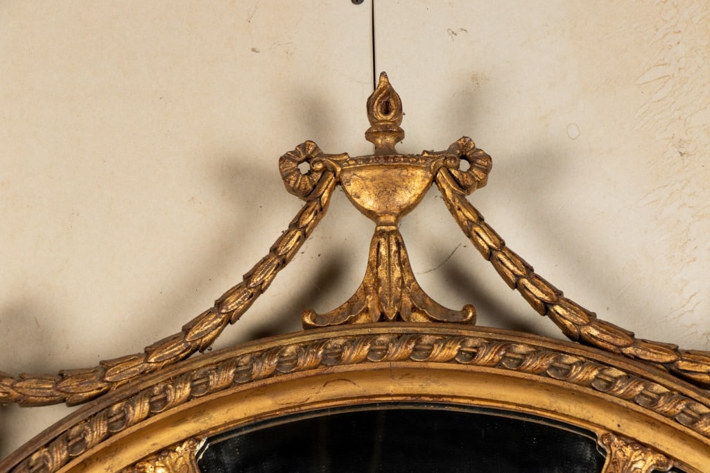VINTAGE NEOCLASSICAL STYLE GILDED MIRROR - 6