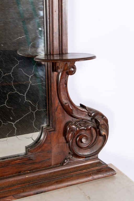 VICTORIAN MAHOGANY MARBLE TOP DRESSER - 3