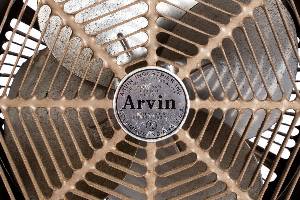 TWO VINTAGE INDUSTRIAL FANS - 3