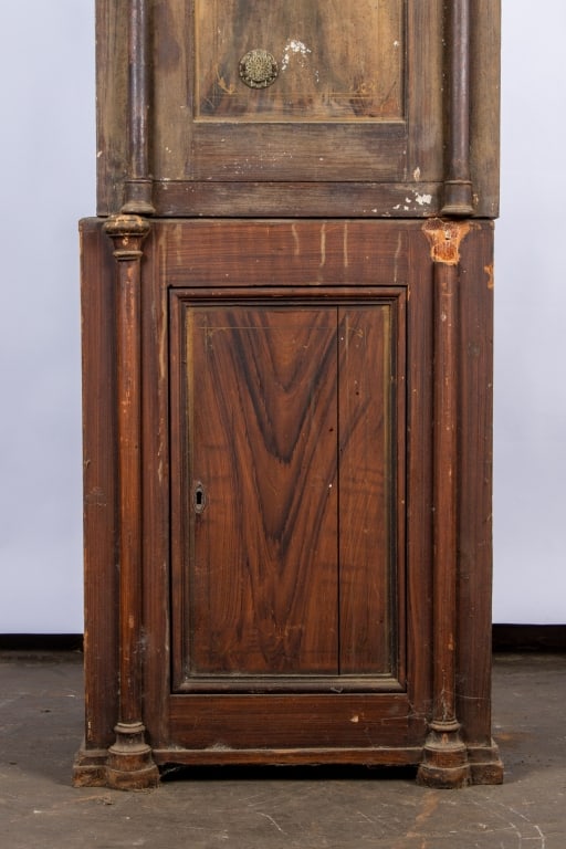 ANTIQUE WIESE & COMPANY IRON & WOOD LOCKED SAFE - 3