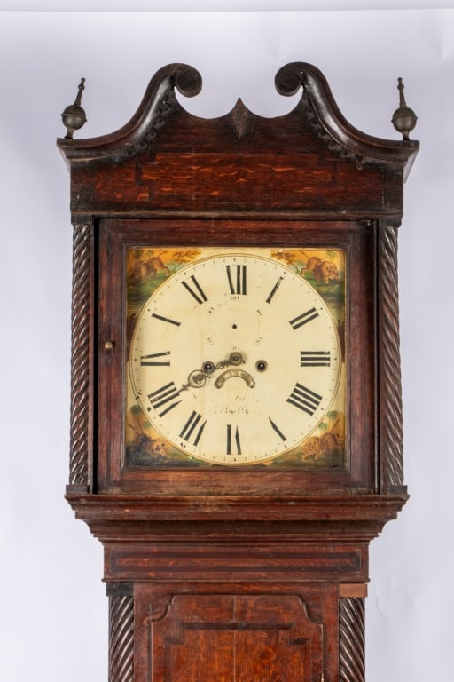 19TH CENTURY ENGLISH GRANDFATHER CLOCK - 2