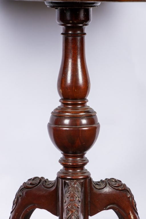 20TH CENTURY GEORGIAN STYLE PEDESTAL SIDE TABLE - 2