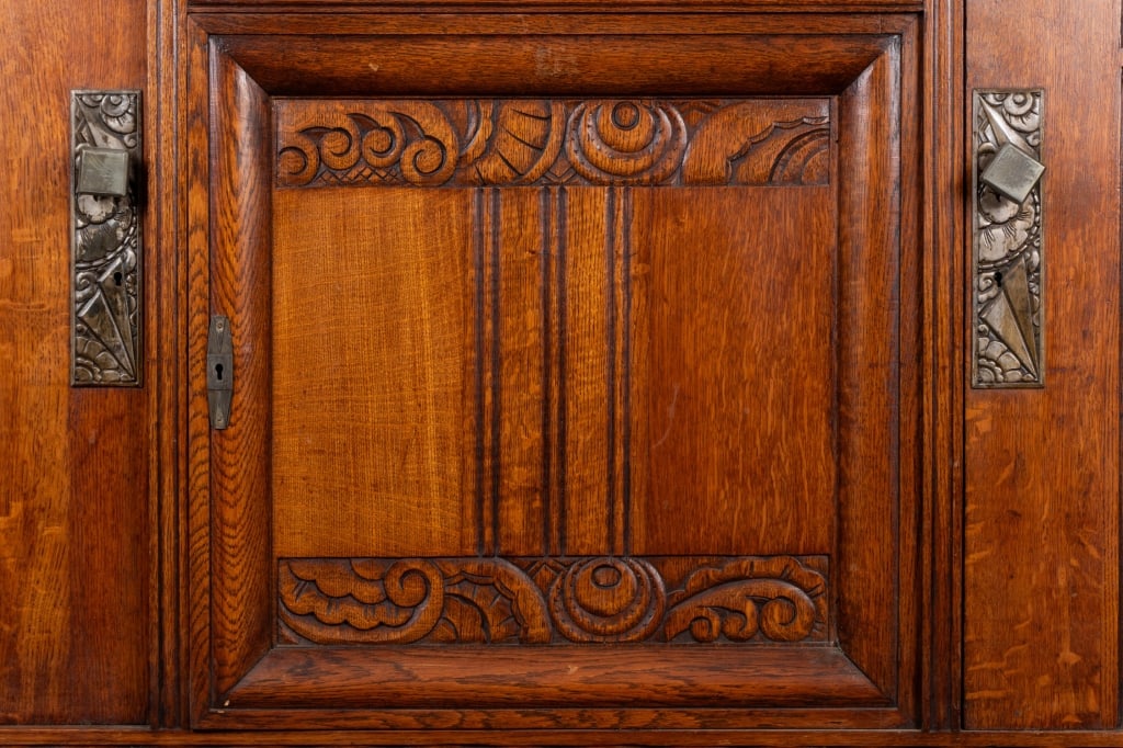 ART DECO STYLE MARBLE TOP BUFFET - 5