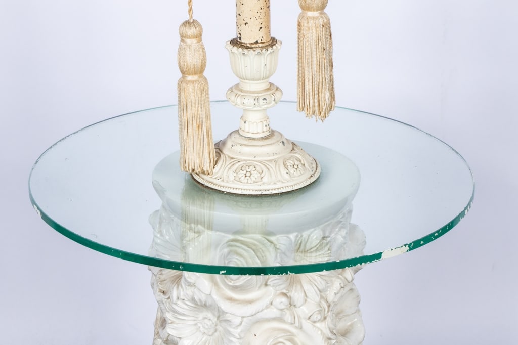VICTORIAN STYLE FLORAL MOTIF FLOOR LAMP - 5