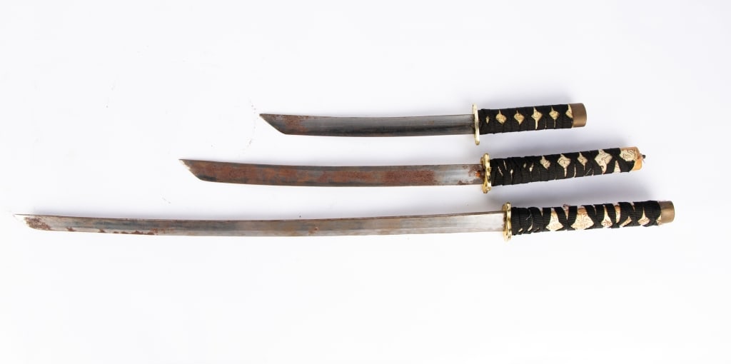 THREE ASIAN PROP SWORDS - 4