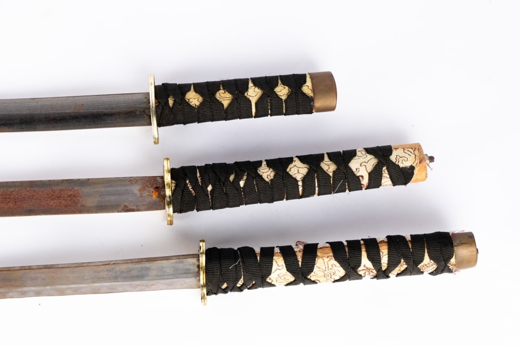 THREE ASIAN PROP SWORDS - 5