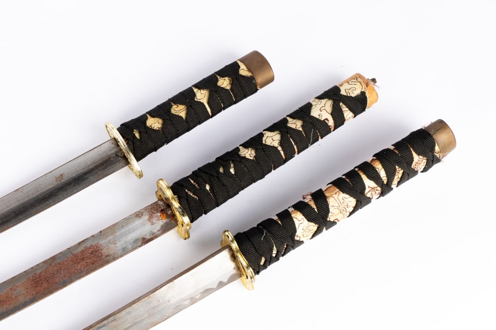 THREE ASIAN PROP SWORDS - 6