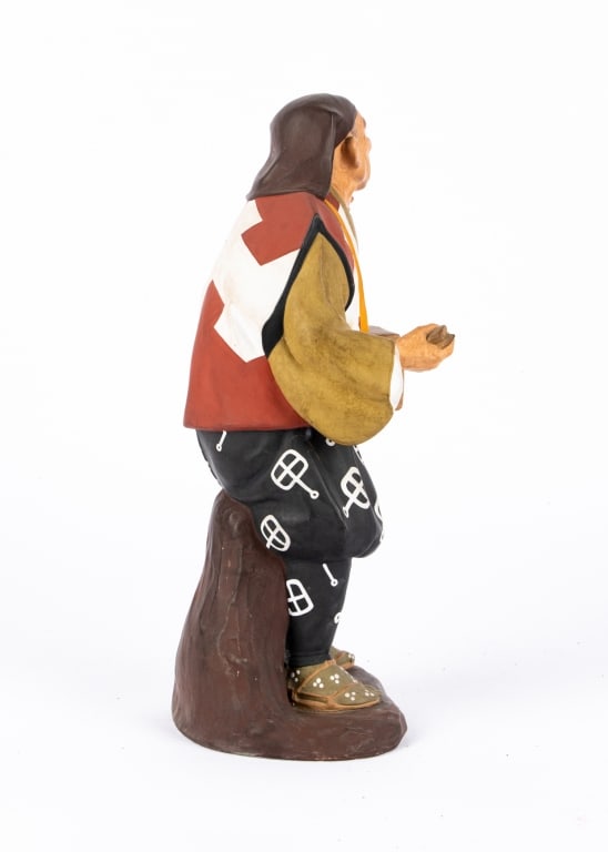 JAPANESE HAKATA CERAMIC FIGURINE - 4