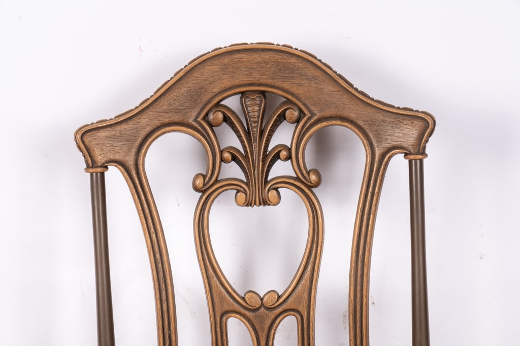 HOWELL ART NOUVEAU STYLE TABLE & 4 CHAIRS - 8