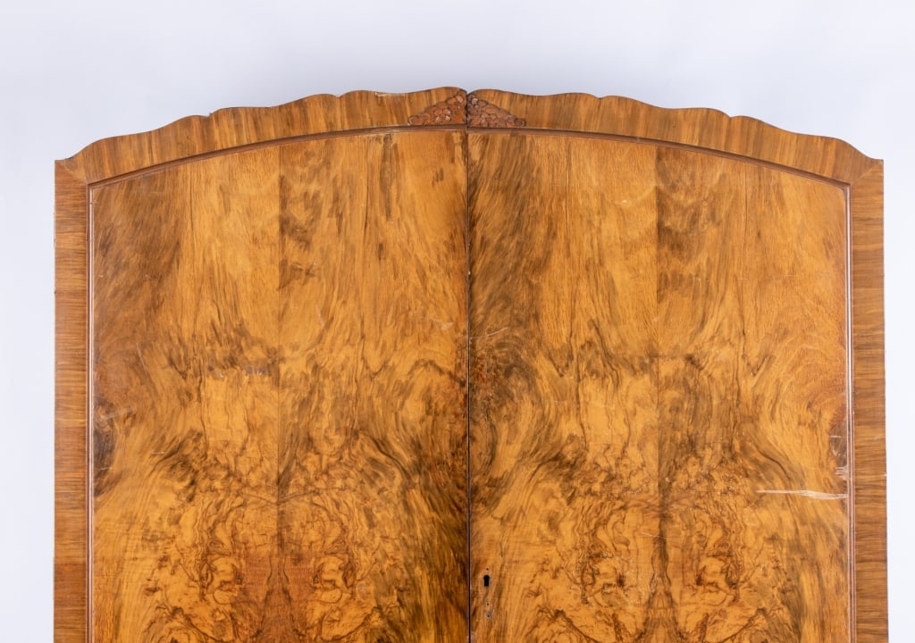 ART DECO BURLWOOD WARDROBE - 2