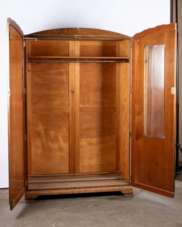 ART DECO BURLWOOD WARDROBE - 6