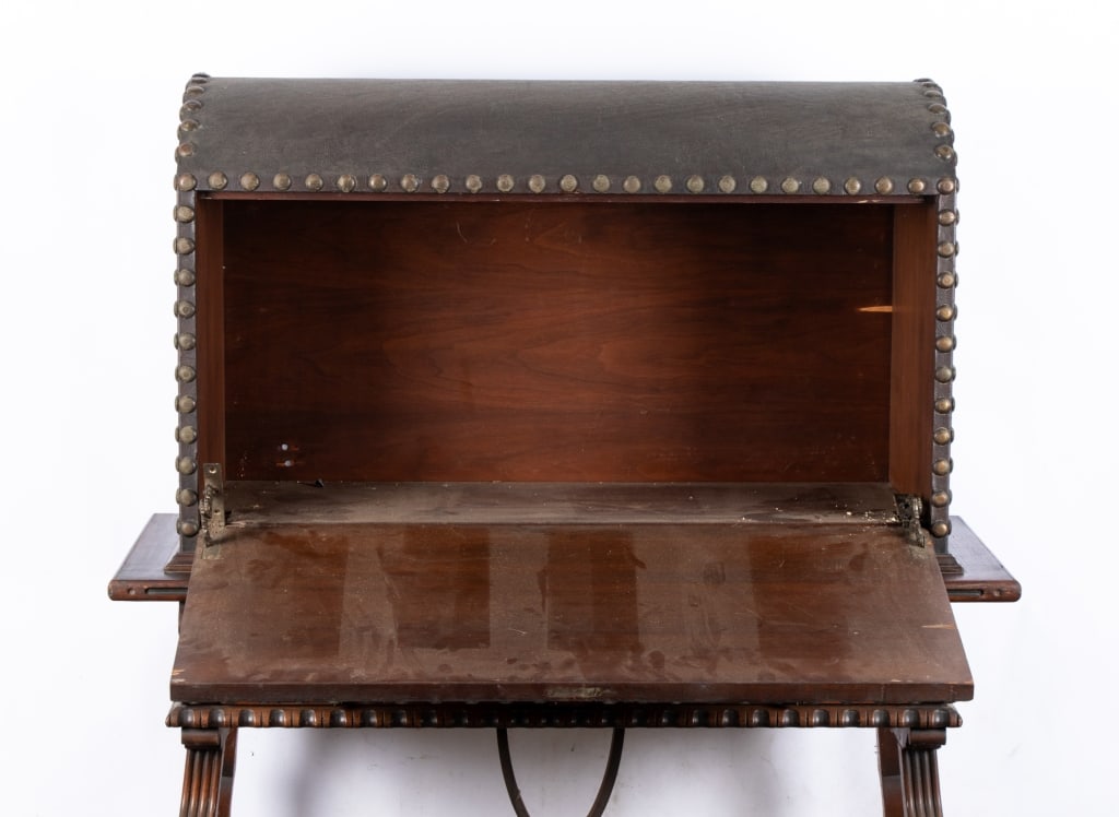 SPANISH REVIVAL FLIP FRONT DESK CABINET - 5