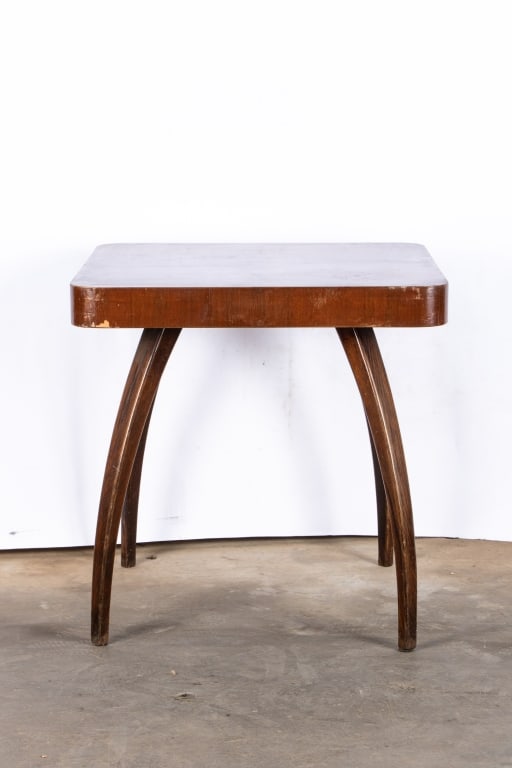 JINDRICH HALABALA SQUARE WOODEN SIDE TABLE - 2