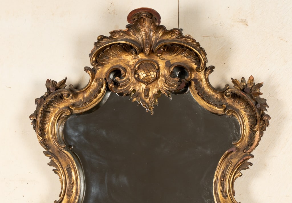 ITALIAN BAROQUE PIER STYLE CARVED MIRROR - 3